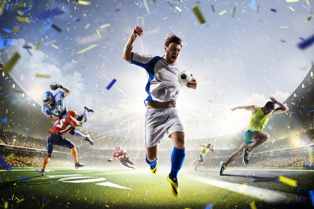 Tampilan bertema olahraga untuk mengikuti pertandingan di HANABI88